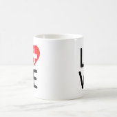 Liebe - Schweizer Flagge Kaffeetasse (Mittel)