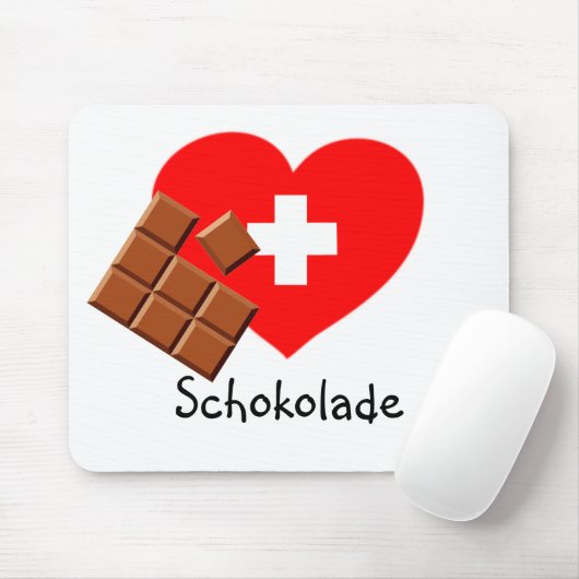 Liebe Schweizer Schokolade! - Schweiz Mousepad (Mit Mouse)