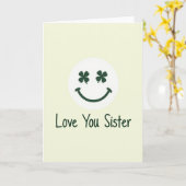 Liebe Schwester Einfache Karte (Gelbe Blume)
