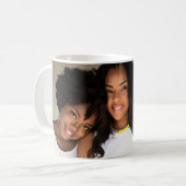 Liebe Schwestern beste Freunde Familie Kaffeetasse (Vorderseite Links)