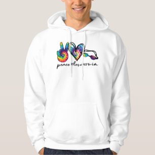 Liebe Schwimmbad Gefärbte Krawatte Schwimmer Schwi Hoodie