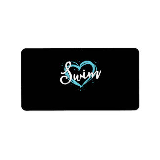 Liebe Schwimmen Schwimmerteam Herzlich Willkommen  Adressaufkleber