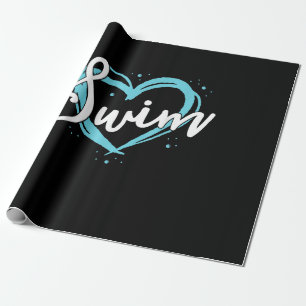 Liebe Schwimmen Schwimmerteam Herzlich Willkommen Geschenkpapier