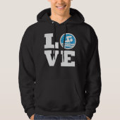 Liebe Schwimmen und Tauchen Baden und Coaches Hoodie (Vorderseite)