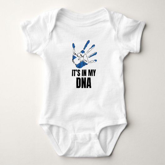 Liebe Scotland Prix in meiner DNA schottischen Fam Baby Strampler (Vorderseite)