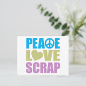 Liebe Scrap Postkarte (Stehend Vorderseite)
