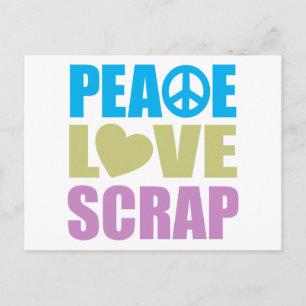 Liebe Scrap Postkarte