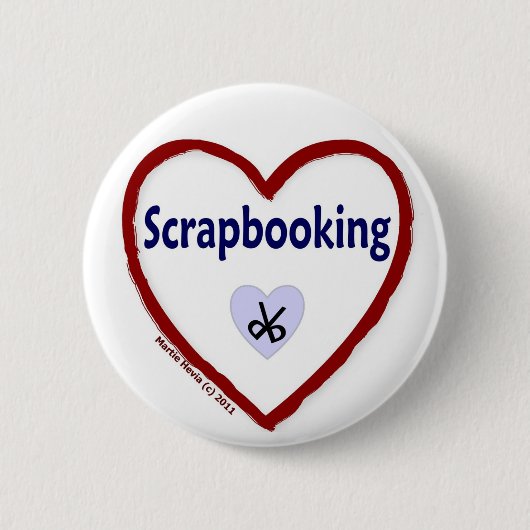 Liebe Scrapbooking Button (Vorderseite)