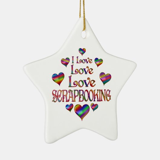 Liebe Scrapbooking Keramik Ornament (Rechts)