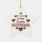 Liebe Scrapbooking Keramik Ornament (Vorne)