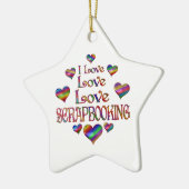 Liebe Scrapbooking Keramik Ornament (Links)