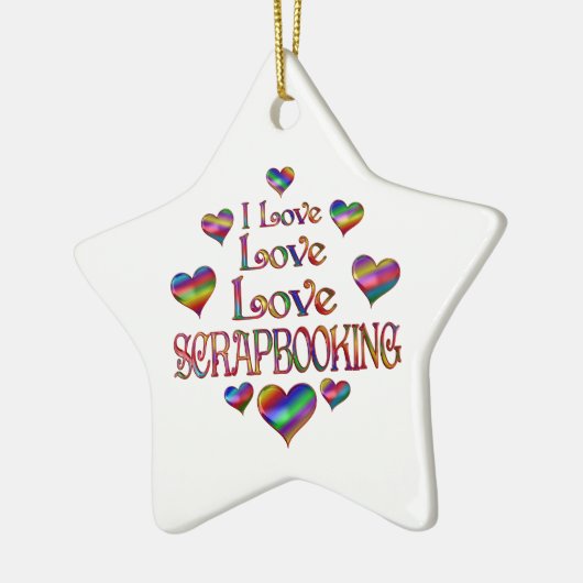 Liebe Scrapbooking Keramik Ornament (Links)