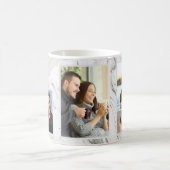 Liebe Script - 5 Fotomaterial auf grauweißem Marmo Kaffeetasse (Mittel)