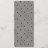 Liebe Script Calligraphy Geometric Classic Wedding Programm (Rückseite)