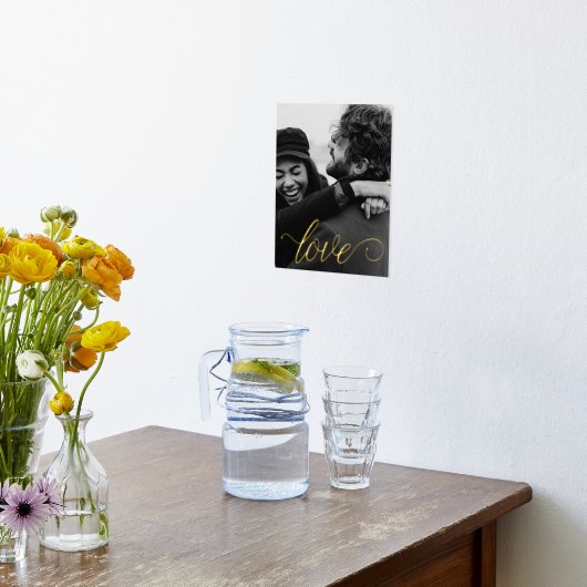 Liebe Script Couple Foil Prints Foliendrucke (Ablage(Küche))