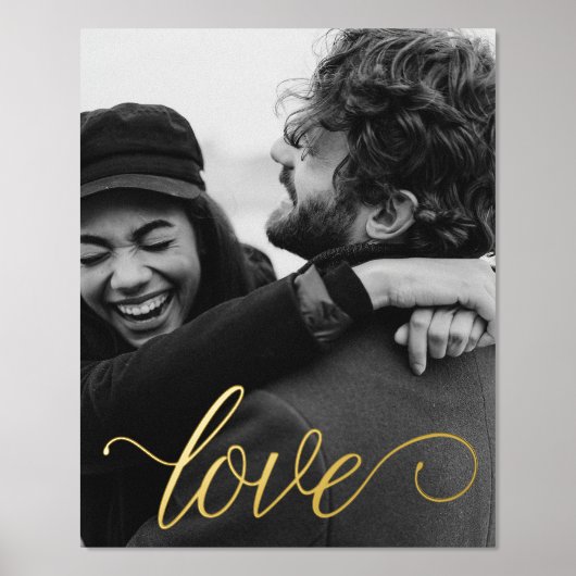 Liebe Script Couple Foil Prints Foliendrucke (Vorderseite)