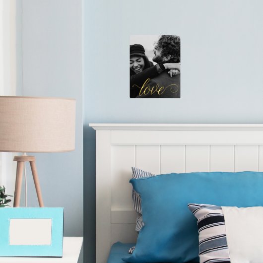 Liebe Script Couple Foil Prints Foliendrucke (In Situ (Schlafzimmer))