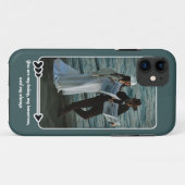 Liebe Script Couple Foto iPhone Case (Rückseite (Horizontal))