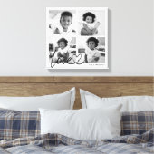 Liebe-Script für moderne Familienfotografie Leinwanddruck (Insitu (Schlafzimmer))