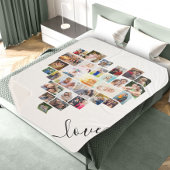 Liebe Script Heart Shaped Foto Collage Sherpadecke