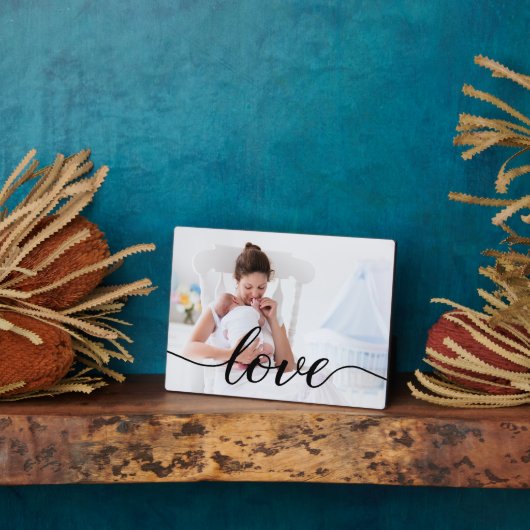 Liebe Script Junge Mutter Foto Fotoplatte (Seite)