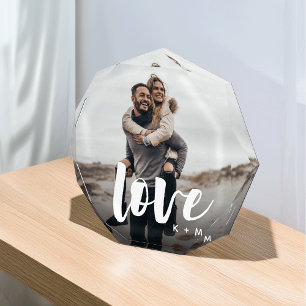 Liebe Script Overlay Personalisierte Paare Foto Bl