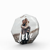 Liebe Script Overlay Personalisierte Paare Foto Bl (Links)