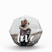 Liebe Script Overlay Personalisierte Paare Foto Bl (Vorderseite)