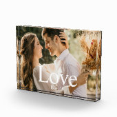 Liebe Script Paare Personalisiert zu groß Fotoblock (Rechts)