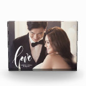 Liebe Script personalisierte Hochzeit Foto (Vorderseite)