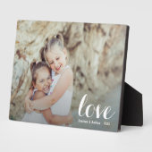 LIEBE Script Tabletop Easel Foto Fotoplatte (Seite)