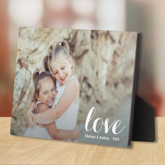 LIEBE Script Tabletop Easel Foto Fotoplatte