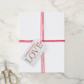 Liebe | Scripting Verse Geschenkanhänger (Mit Garn)