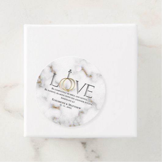 Liebe Scripture Verse Ephesians 4:2 Hochzeit Geschenkanhänger (Beispiel)