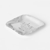 Liebe Scripture Verse Ephesians 4:2 Hochzeit Pappteller (Gewinkelt)