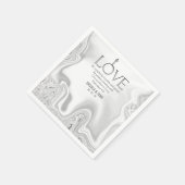 Liebe Scripture Verse Ephesians 4:2 Hochzeit Serviette (Ecke)