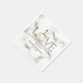 Liebe Scripture Verse Ephesians 4:2 Hochzeit Serviette (Ecke)