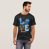 Liebe Scrub Life Chanukah Jüdisch Hanukkah Pajama T-Shirt (Vorne ganz)