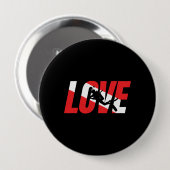Liebe, Scuba Diver-Geschenk Taucherabtrieb Flagge  Button (Vorne & Hinten)
