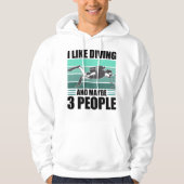 Liebe Scuba Diving Funn Diver Geschenk Hoodie (Vorderseite)
