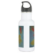 Liebe Sea Creatures Phat Farbtöne Gefärbte Krawatt Trinkflasche (Rückseite)
