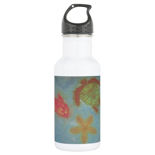 Liebe Sea Creatures Phat Farbtöne Gefärbte Krawatt Trinkflasche (Vorderseite)