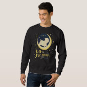 Liebe Sealyham Terrier Dog zum Mond Sweatshirt (Vorne ganz)