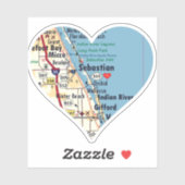 Liebe Sebastian Florida Aufkleber (Blatt)