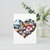 LIEBE SEE GLASS POSTKARTE (Stehend Vorderseite)