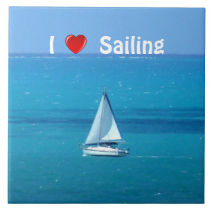 Liebe-Segeln Fliese