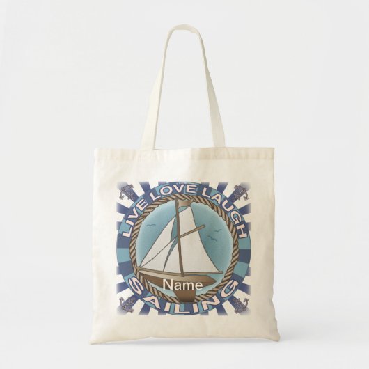 Liebe Segeln Segelboot Tragetasche (Vorne)