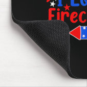 Liebe seinen Firecracker Funny 4. Juli Feuerwerk C Mousepad (Ecke)