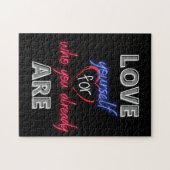 Liebe selbst für die, die Sie bereits sind Puzzle (Horizontal)