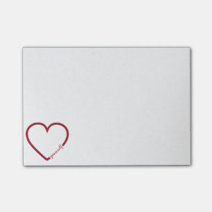 Liebe selbst Herzstück minimalistischer Gestaltun Post-it Klebezettel